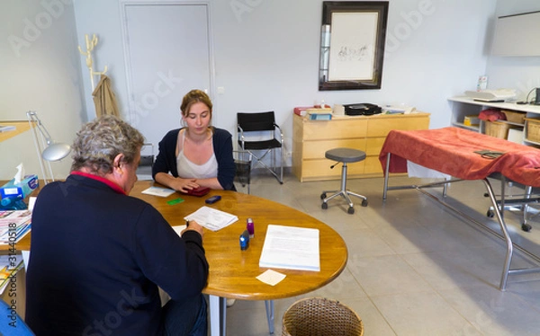 Obraz Visite chez le médecin