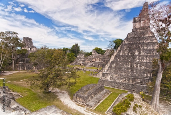 Obraz Mayan ruins of Tikal in Guatemala