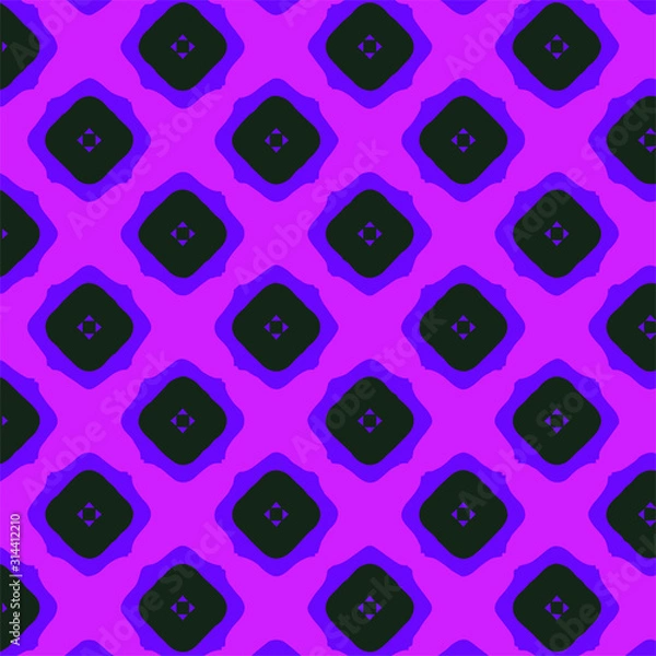 Fototapeta Abstract geometric pattern in ornamental style. Seamless desing texture for greeting card.