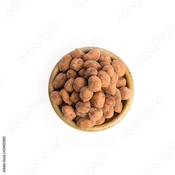 Fototapeta nuts or Peanuts with Crispy Coated on a background new.