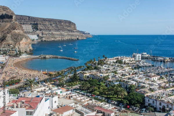 Fototapeta Blick auf Puerto Mogán auf Gran Canaria.