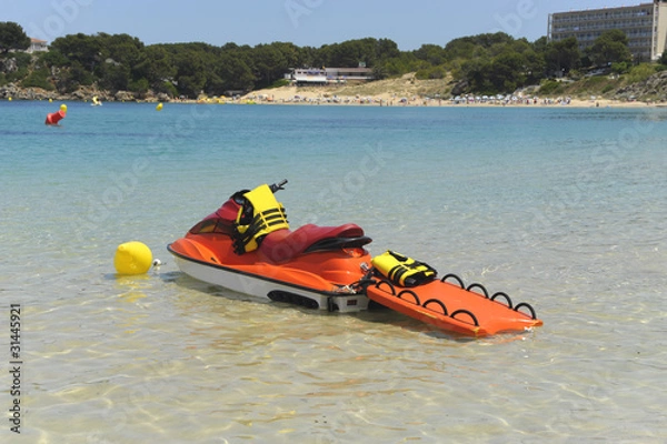 Obraz salvataggio - moto d'acqua