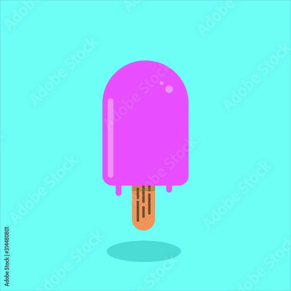 Obraz Ice cream is a delicious treat during hot weather.