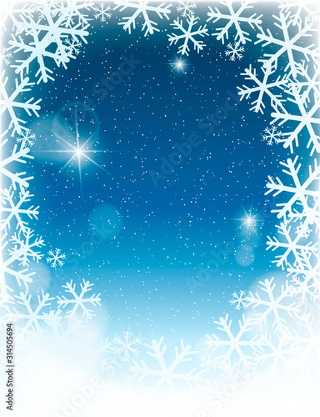 Fototapeta Winter Christmas background. 