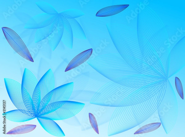 Obraz fiori e foglie