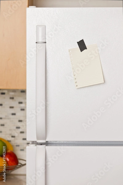 Obraz Note on refrigerator door