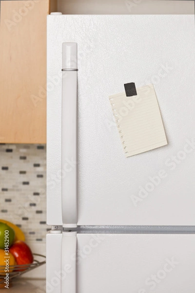 Obraz Note on refrigerator door