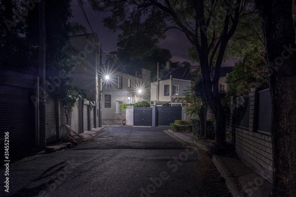 Obraz Spooky back street