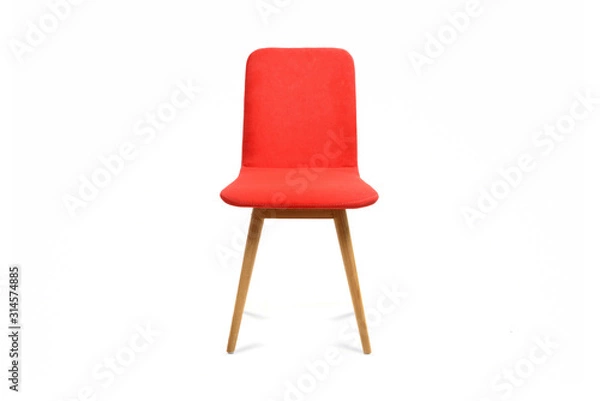 Obraz Red chair isolated on white background