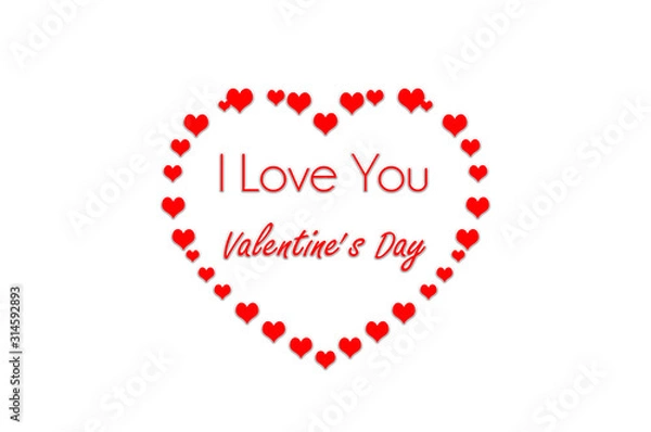 Obraz Abstract Background Texture Valentine's Day and I love You 