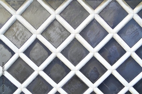 Obraz 西条　酒蔵通りのなまこ壁