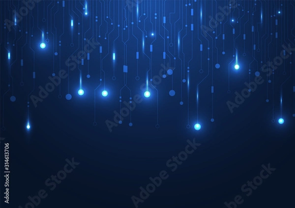 Fototapeta Circuit board technology background