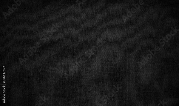 Fototapeta Black fabric texture as background