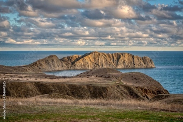 Obraz Crimea January 4, 2020 Quiet Bay. Located in the Crimea Between the village of Resort and Sunny Valley.