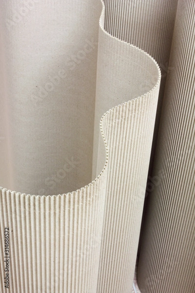 Fototapeta corrugated cardboard