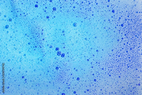 Fototapeta Soap bubbles background- suds liquid