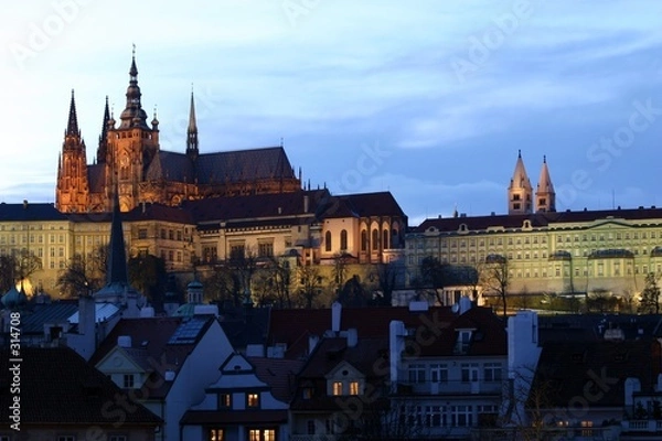Obraz Prague Castle at Night