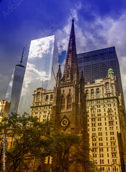 Obraz New building over old building