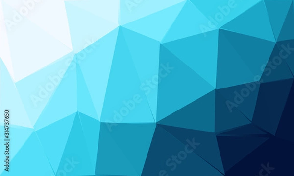 Obraz Blue abstract polygon background