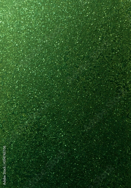 Obraz green glitter texture Christmas abstract background 