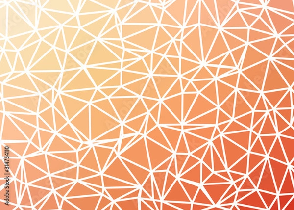 Fototapeta Abstract Low Polygon gradient Generative Art background illustration
