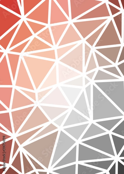 Fototapeta Abstract Low Polygon gradient Generative Art background illustration