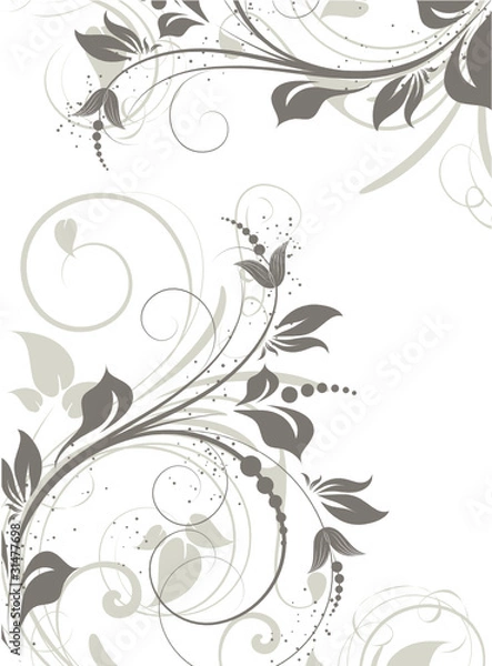 Obraz Floral abstract frame.