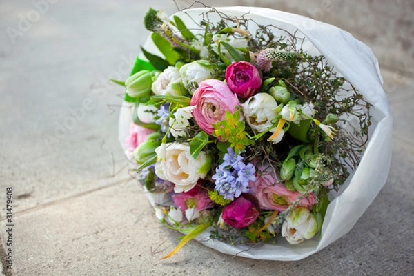 Obraz Bouquet standing on a floor