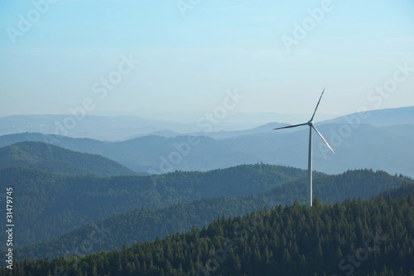 Obraz wind wheel in freiburg germany