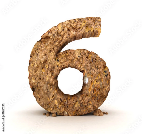 Fototapeta stone number
