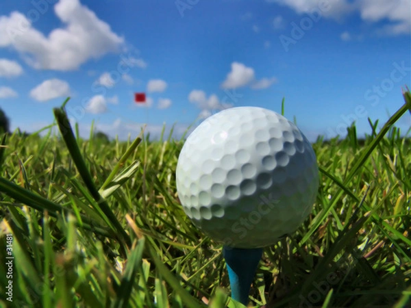 Obraz idealny dzień na golfa