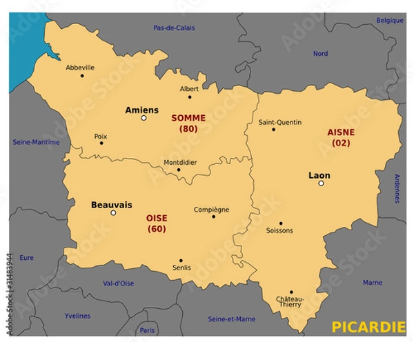Obraz Région Picardie