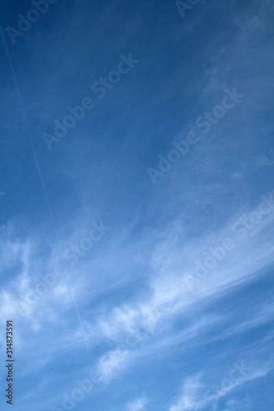 Obraz  blue sky and white clouds