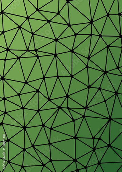 Fototapeta Abstract Low Polygon gradient Generative Art background illustration