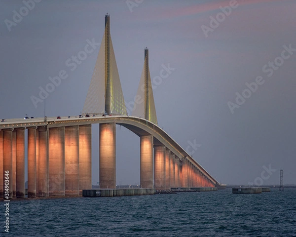 Obraz Illuminated bridge