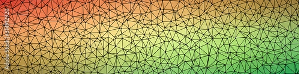 Fototapeta Abstract Low Polygon gradient Generative Art background illustration