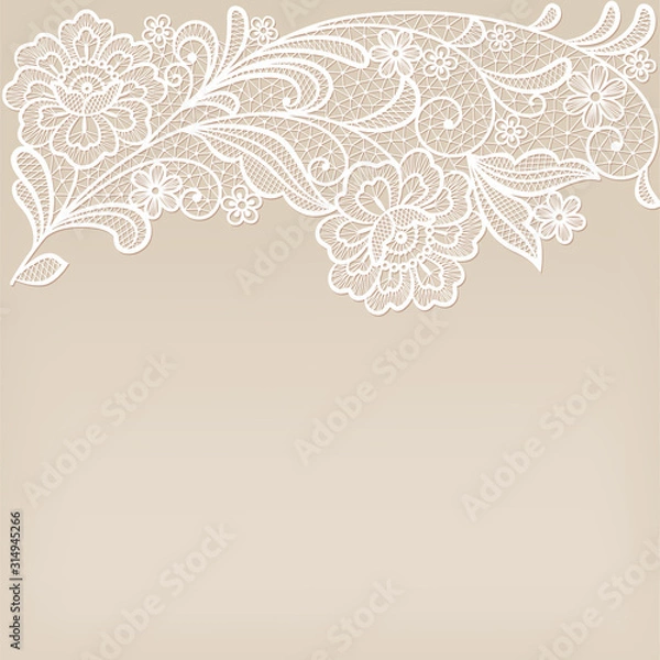 Fototapeta Template frame  design for greeting card