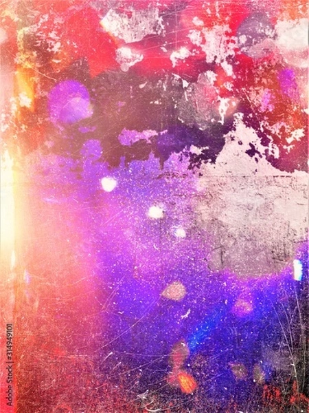 Fototapeta Grunge style and old fashioned colorful background. Vintage concept colored & textured background.
