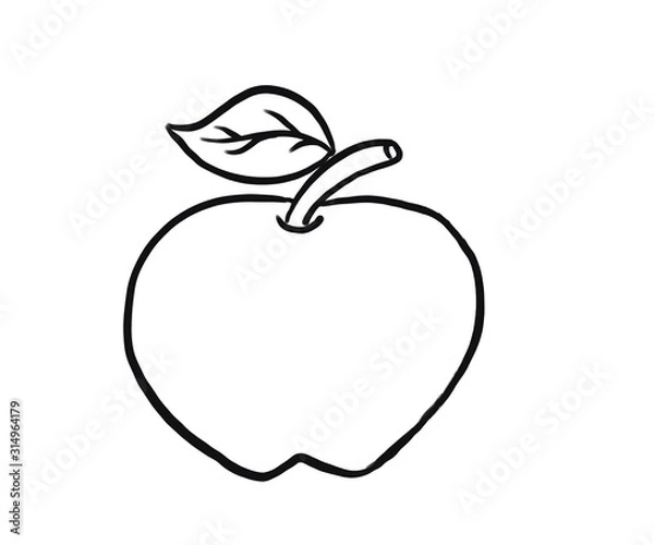Obraz illustration of an apple