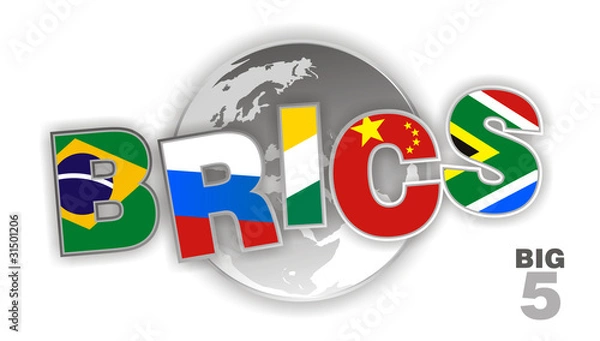 Obraz BRICS symbolical representation