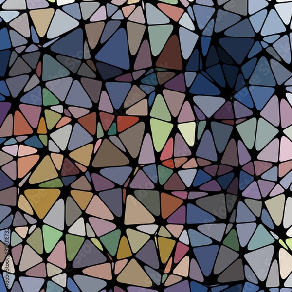 Fototapeta Abstract Low Polygon gradient Generative Art background illustration