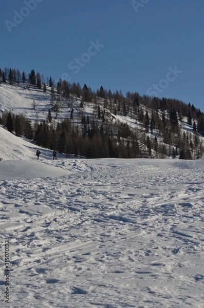 Obraz Children slide down hills