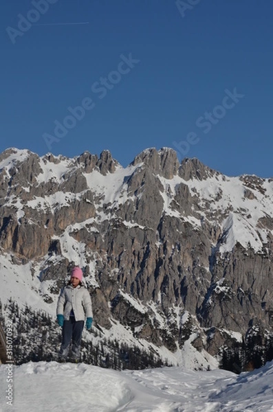 Obraz Children slide down hills