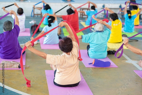 Obraz yoga for senior