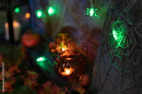 Fototapeta Halloween background, pumpkins