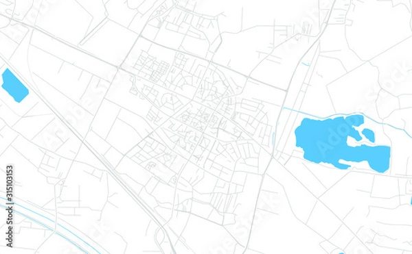 Obraz Velika Gorica, Croatia bright vector map