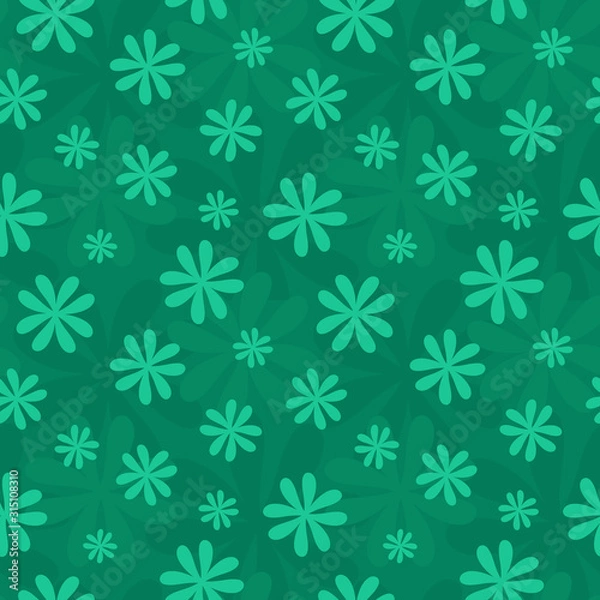 Fototapeta Cute Floral pattern in the small flower. Seamless vector texture. Elegant template for spring and summer design.