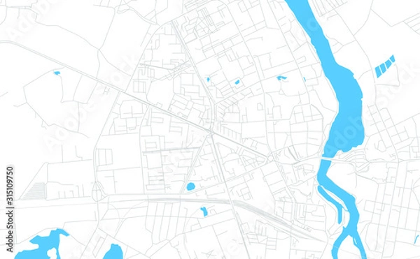 Obraz Narva, Estonia bright vector map