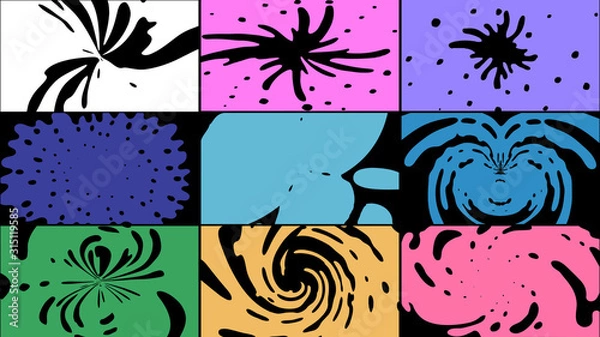 Fototapeta Dynamic Liquid Transitions