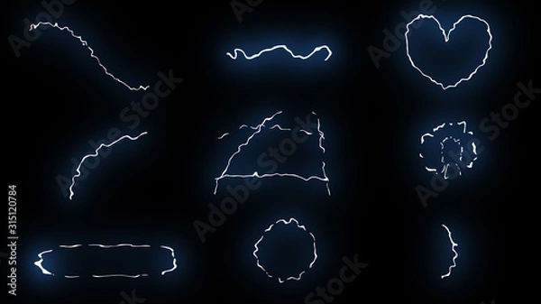 Fototapeta Lightning Elements
